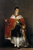 King Ferdinand VII with Royal Mantle