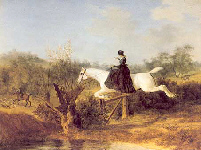 Horsewoman Jumping a Fence - Agasse Horsewoman Jumping a Fence - Agasse