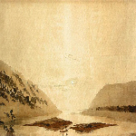 Mountainous River Landscape day Mountainous River Landscape day