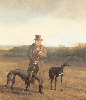 Lord Rivers with two greyhounds