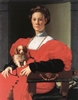 Portrait of a Lady with a Puppy Portrait of a Lady with a Puppy