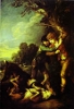 Two Shepherd Boys with Dogs Fighting  Two Shepherd Boys with Dogs Fighting