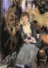 Miss Reubell Seated in Front of a Screen Miss Reubell Seated in Front of a Screen