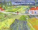 A Road in Auvers after the Rain A Road in Auvers after the Rain