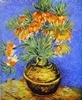 Imperial Crown Fritillaria in a Copper Vase