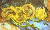 Four Cut Sunflowers Four Cut Sunflowers