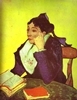 L'Arlésienne Madame Ginoux with Books