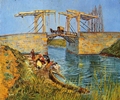 The Langlois Bridge at Arles with Women Washing
