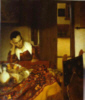 Girl Alseep at a Table