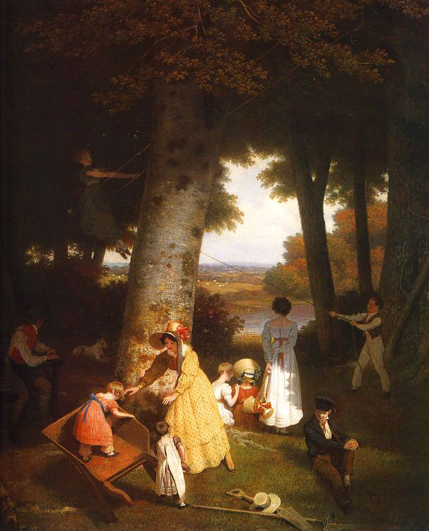 the Playground jacques-laurent agasse art history realism children wood toys 19th century
