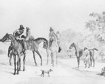  Setting off for the Ride jacques-laurent agasse art history realism horses animals men dog
