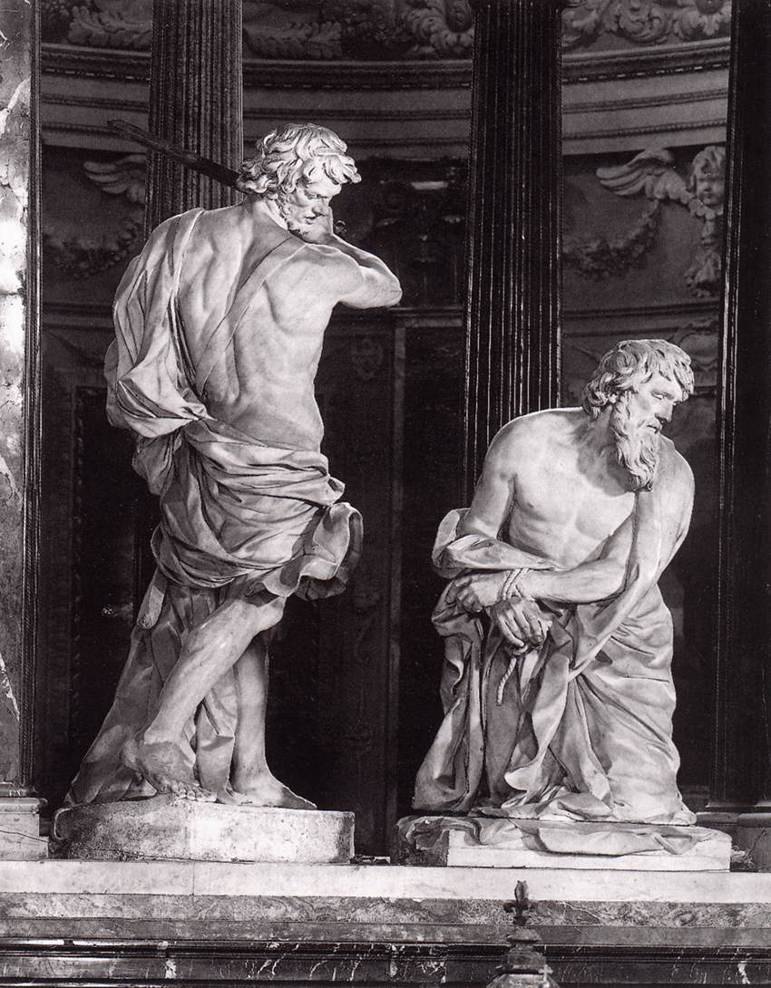 beheading of saint paul alessandro algardi Beheading of St Paul art history baroque sculpture man marble